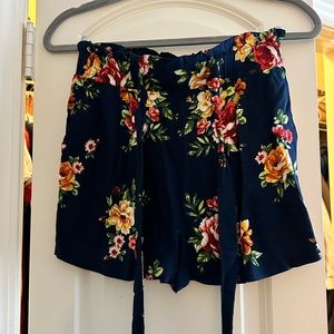 Floral print shorts